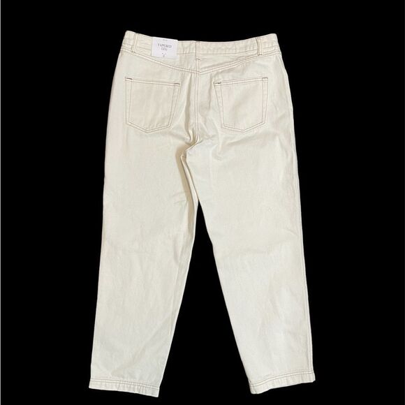 Women's High-Rise Overlap Waist Straight Leg Jeans - Future Collective - Picture 6 of 8